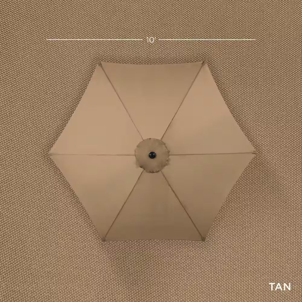 10 ft. Market Tilt Patio Umbrella in Tan - F2 - 2004