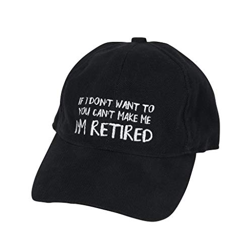 Black 'You Can't Make Me' Baseball Cap - A11 - 692