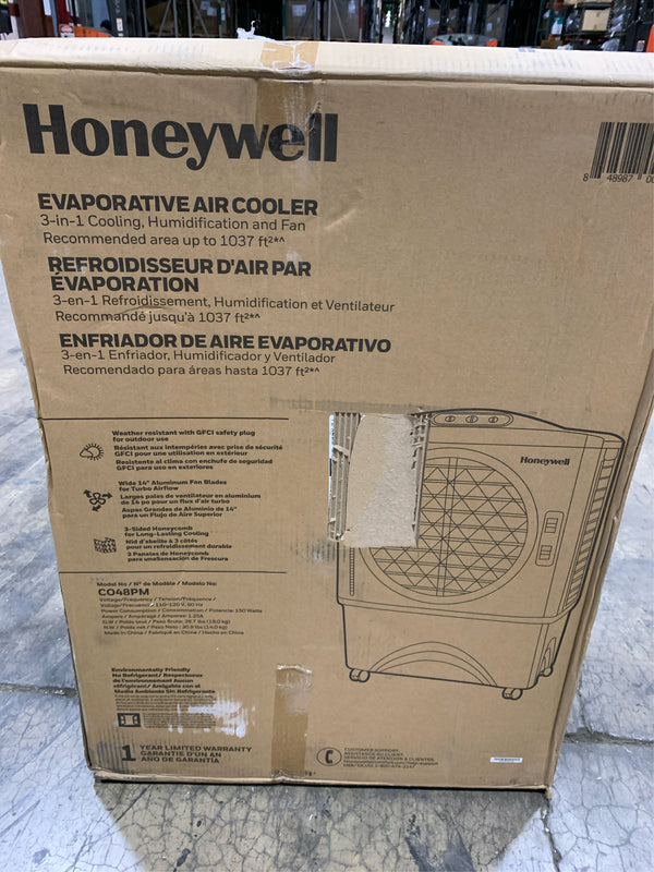 Honeywell 1062-CFM 3-Speed Indoor/Outdoor Portable Evaporative Cooler for 610-sq ft (Motor Included) -H5-0006