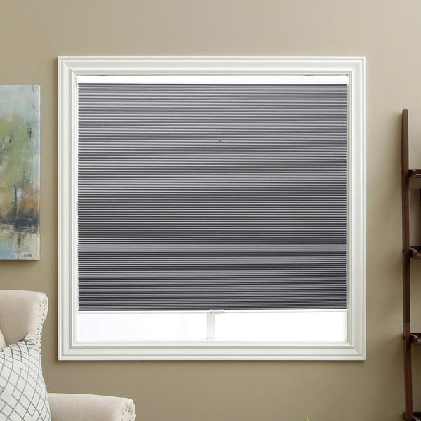 Cordless Blackout Honeycomb Shade (34x64, Silver) – B38 Appears New