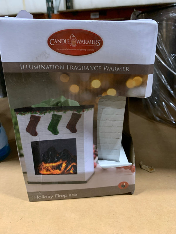 Holiday Fireplace Illumination Fragrance Warmer -J13-0654