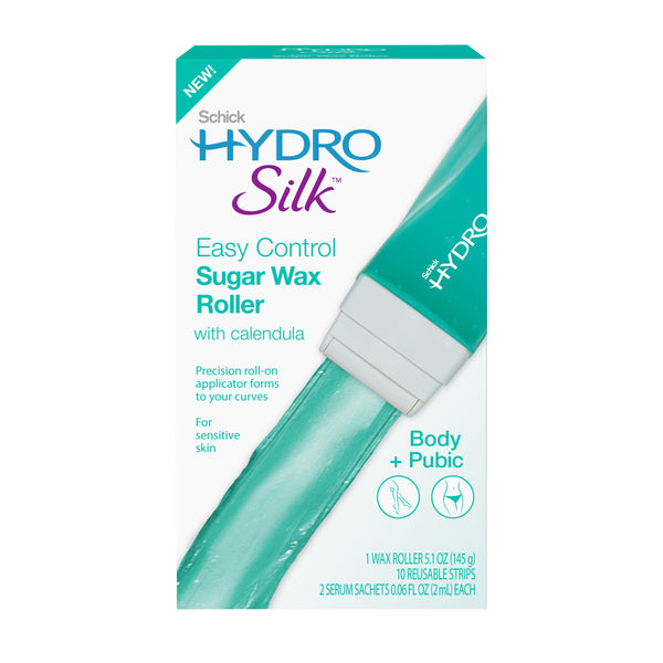 Schick Hydro Silk Easy Control Sugar Wax Roller for Body & Pubic, 5.1 OZ - F3 - 814