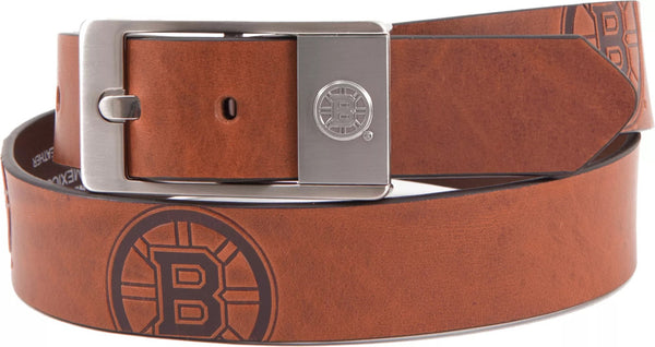 Eagles Wings Men's Boston Bruins Leather Belt -F8-0102