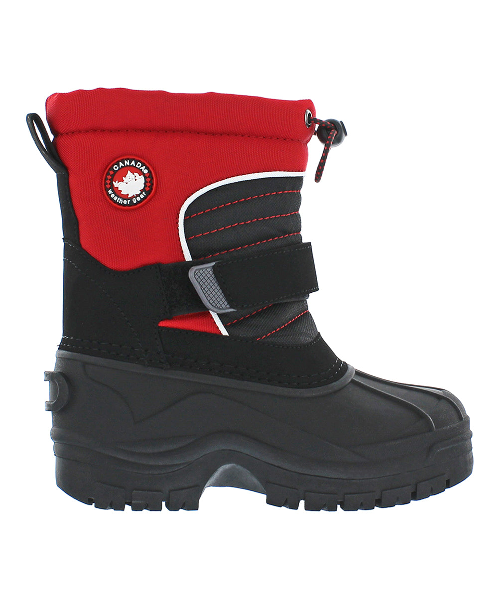 Red & Black Pac Boots - Kids Size 4M - B12 - 617
