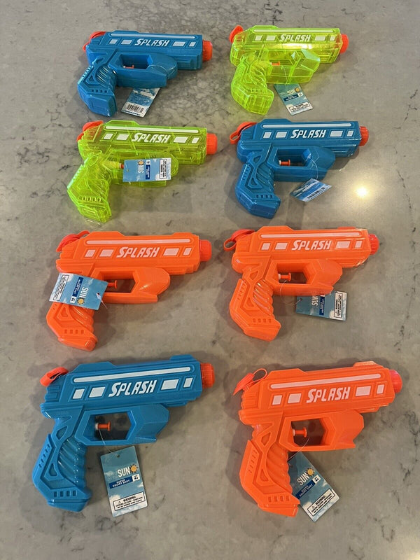 Lot of 5 Splash Super Squirt Shot Squirt Guns NWT - 466