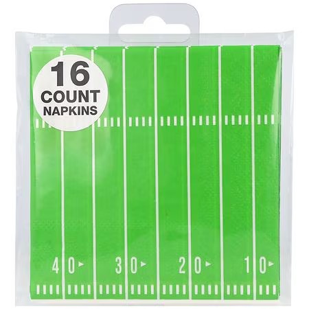 Festive Voice Beverage Napkins Football - 16.0 ea 11 Packs - 448