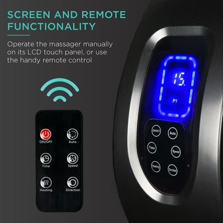 Best Choice Products Foot Massager Machine, Therapeutic Reflexology Massager w/ High-Intensity Rollers - Satin Black - G11 - 1078