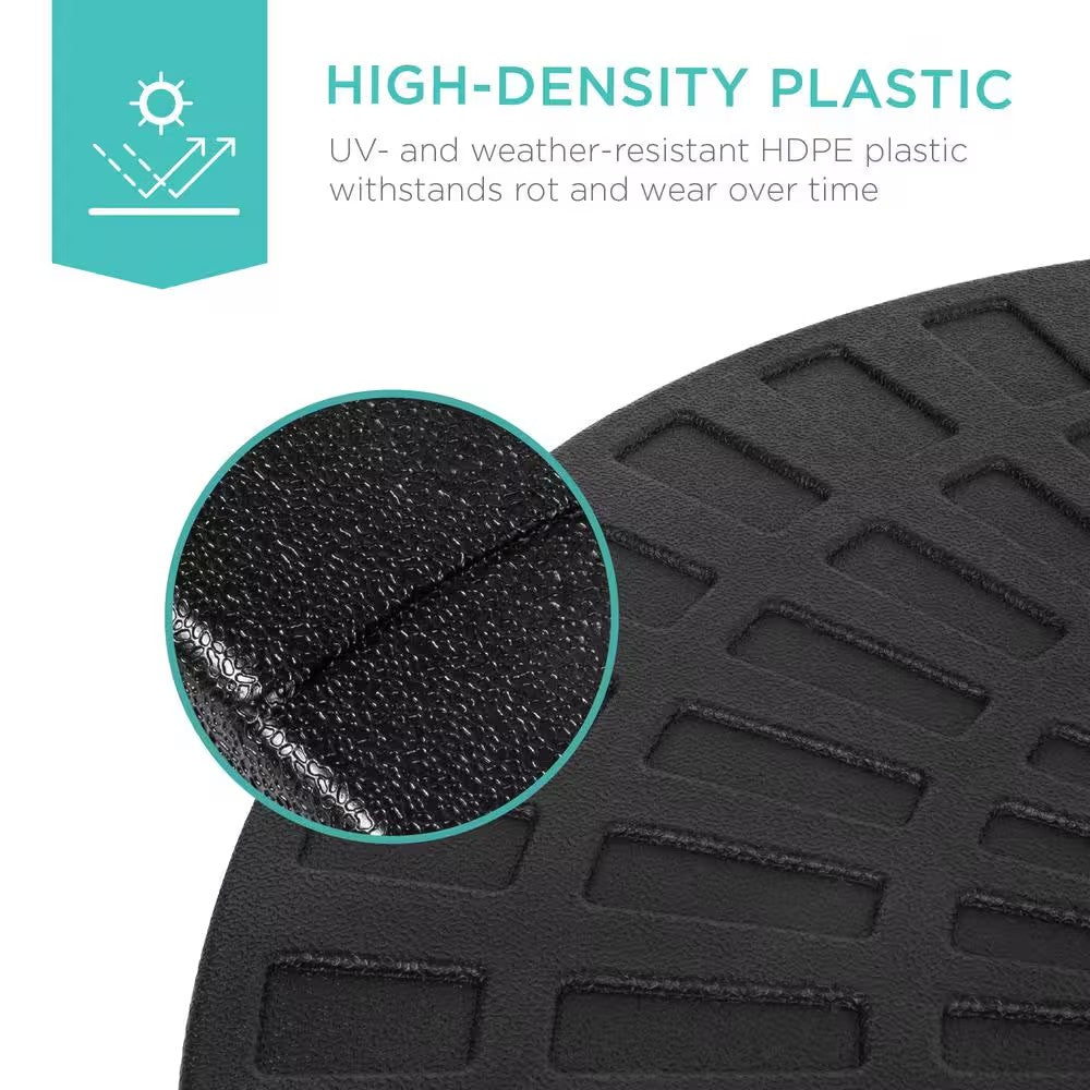 HDPE Plastic Patio Umbrella Base in Black - J2 - 357