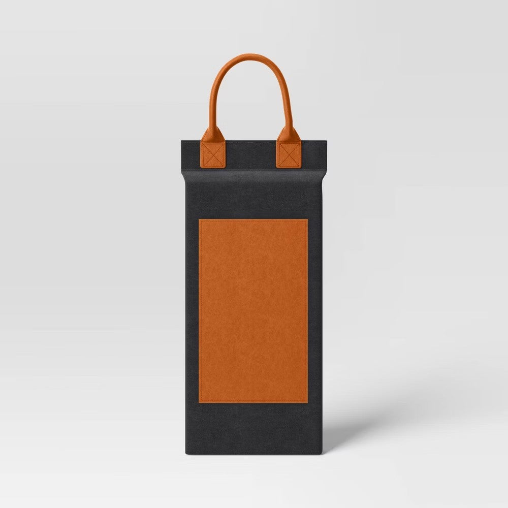 Padded Outdoor Garden Kneeler Charcoal & Brown - Threshold : Durable Polyester Canvas, Ergonomic Design - G2 - 787