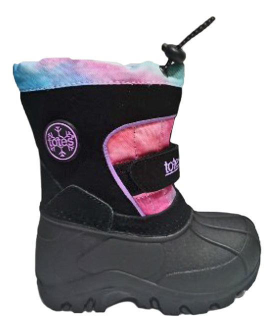Black & Berry Tie-Dye Pac Snow Boots - Girls Size 10 - F3 - 809
