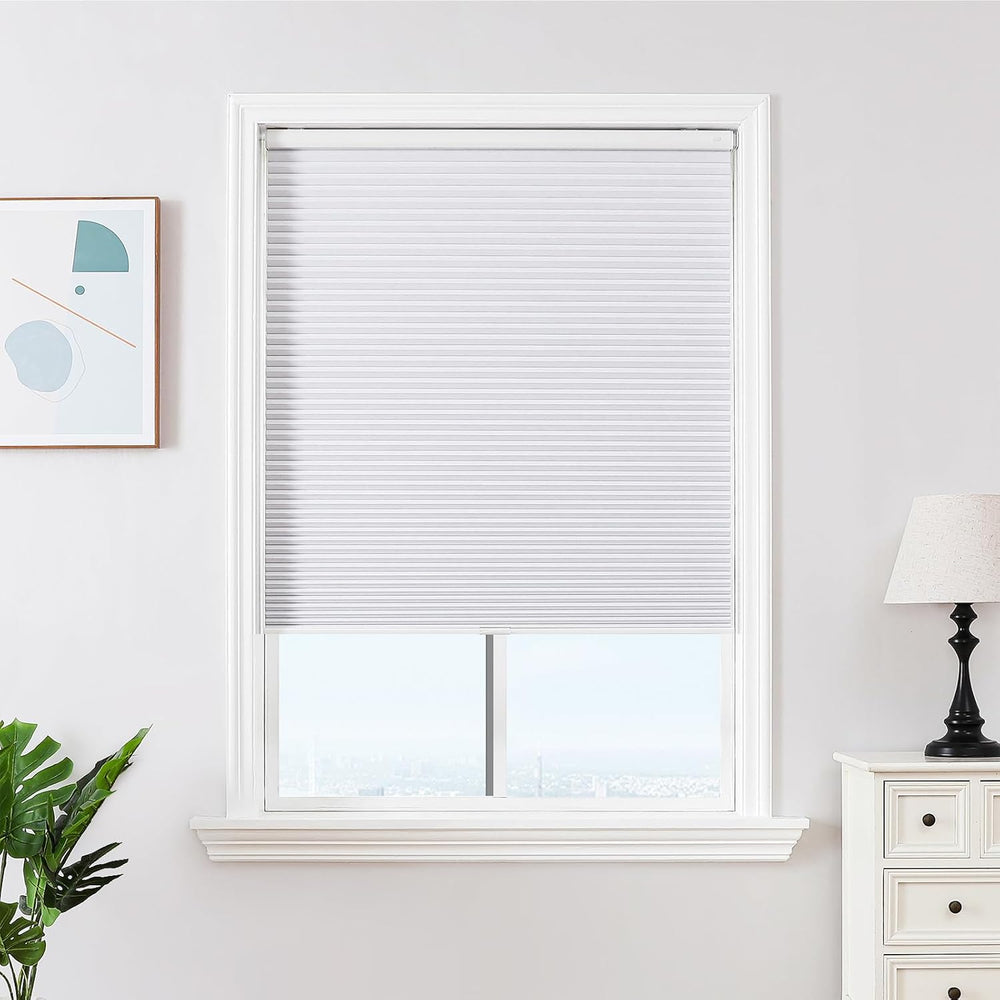 Joydeco Cordless Blackout Cellular Window Shade, No-Drill (White 48x64) – A53 Appears New