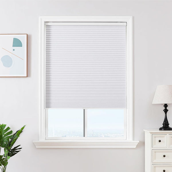 Joydeco Cordless Blackout Cellular Window Shade, No-Drill (White 48x64) – A53 Appears New