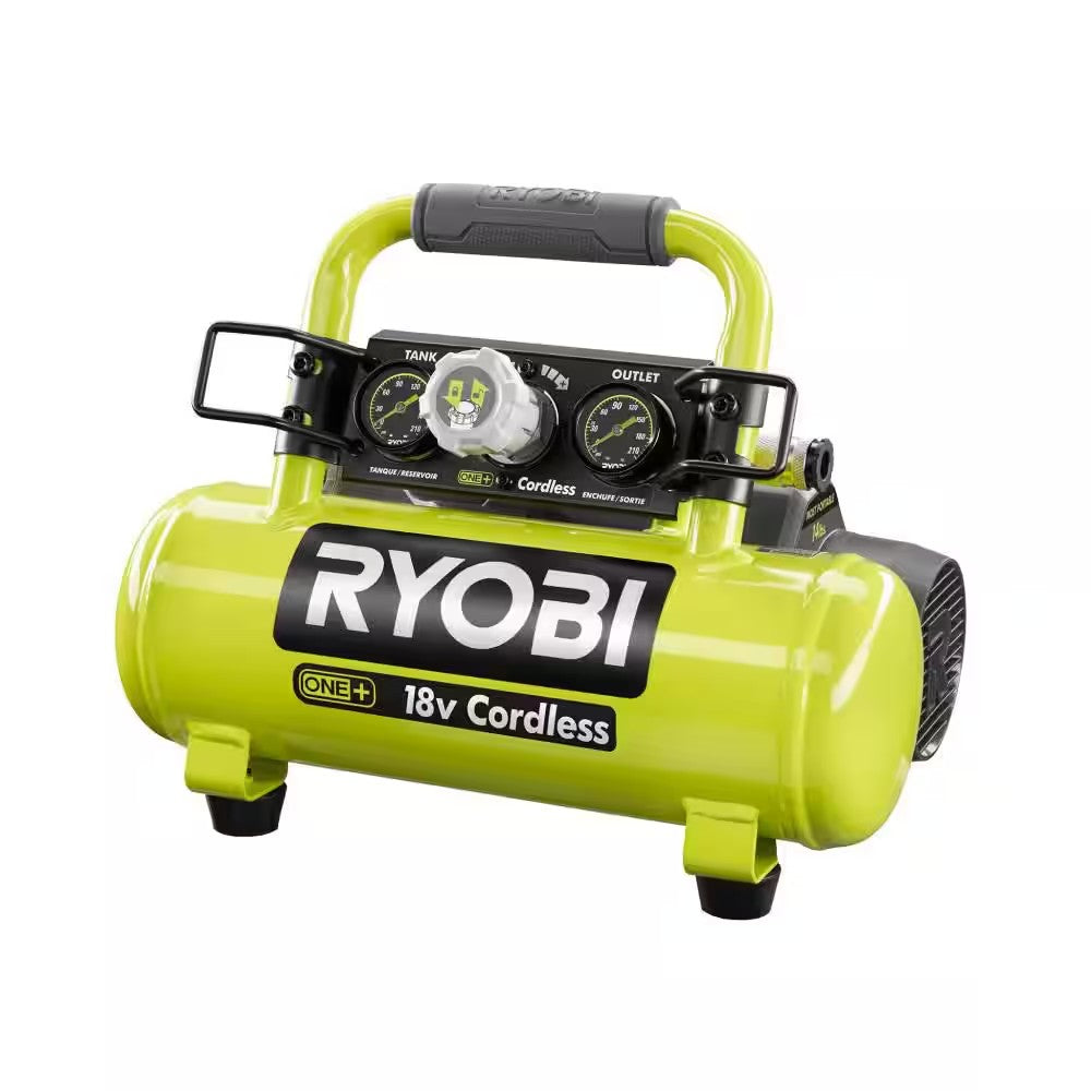 ONE+ 1 Gal. 120 PSI Portable 18V Horizontal Air Compressor ( 0.5 CFM at 90 PSI ) 801