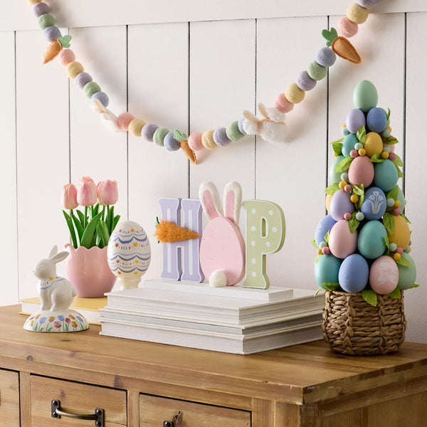Celebrate Together  Easter Hop Sentiment Table Decor -J7-0502