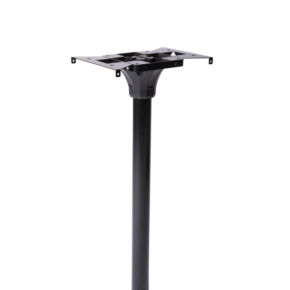 Architectural Mailboxes Coolidge 52.8 in. Powder Coated Black Galvanized Steel Mailbox Post 1956