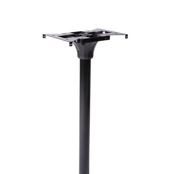 Architectural Mailboxes Coolidge 52.8 in. Powder Coated Black Galvanized Steel Mailbox Post 1956