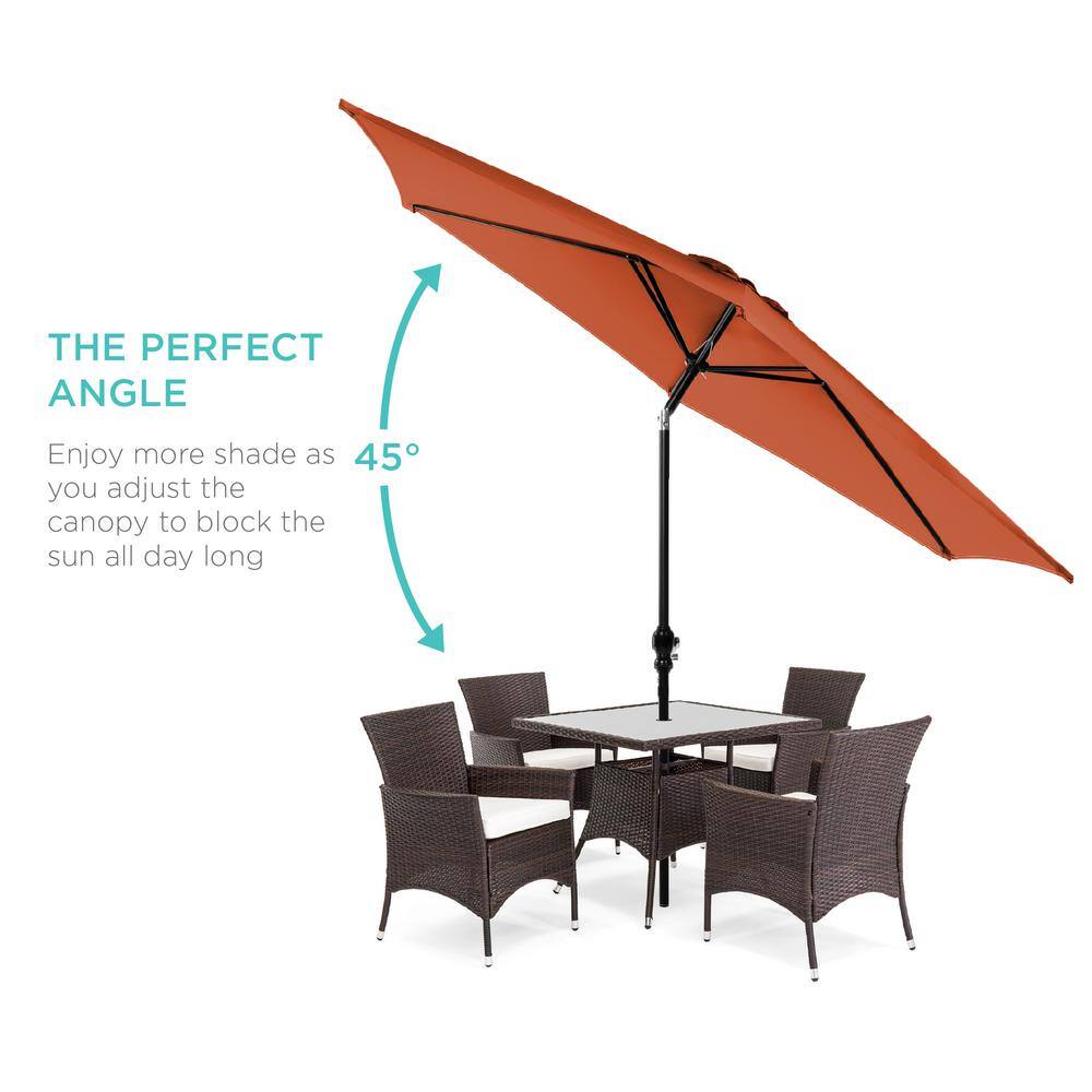 10 ft. Market Tilt Patio Umbrella in Rust - L2 - 348