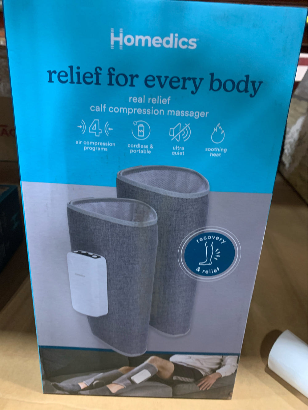HoMedics Real Relief Calf Compression Massagers -J9-0540