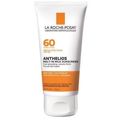 La Roche Posay Anthelios Sunscreen, Melt-In-Milk for Face and Body Sunscreen Lotion - SPF 60 - 5oz  - F13 - 1238