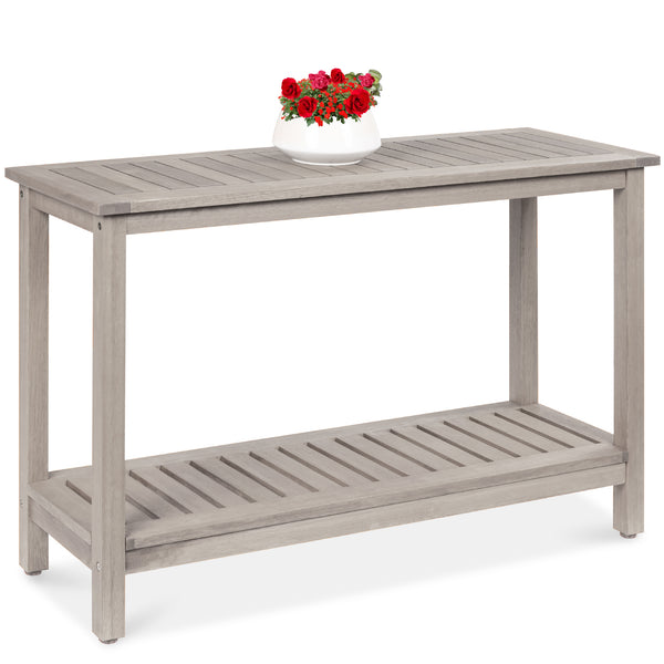 48 in. Gray 30 in. H Rectangle Wood Console Table M116