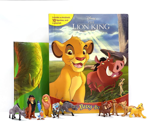 Disney Lion King My Busy Books - Storybook, 10 figurines, playmat 1278