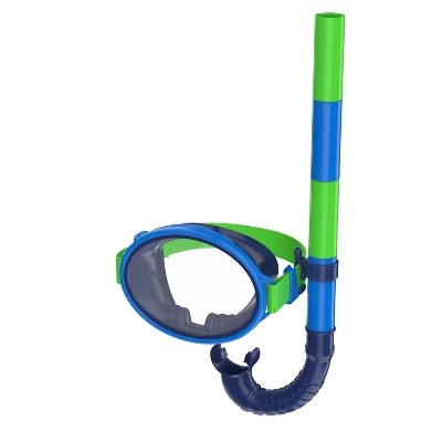 Speedo Kids' Porto Snorkel Mask Set - Blue 1174