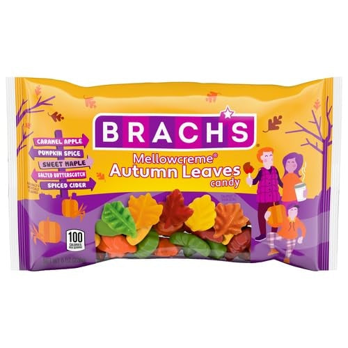 Brach's, Mellowcreme Autumn Leaves Candy Halloween Candy, 8 Oz (Qty: 18) - C9