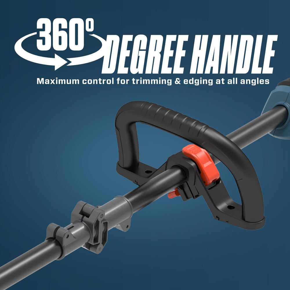 SENIX 60-volt max 16-in Straight Shaft Battery String Trimmer 3 Ah (Battery Included) (Charger Included) 1534