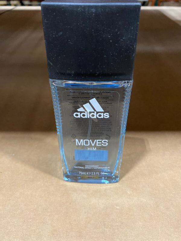 adidas Moves Him Deodorant Body Spray, 2.5 Oz - C6 - 1148