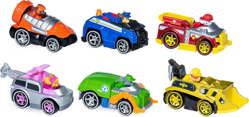 Paw Patrol, True Metal Classic Gift Pack of 6 Collectible Die-Cast Vehicles, 1:55 Scale 1336