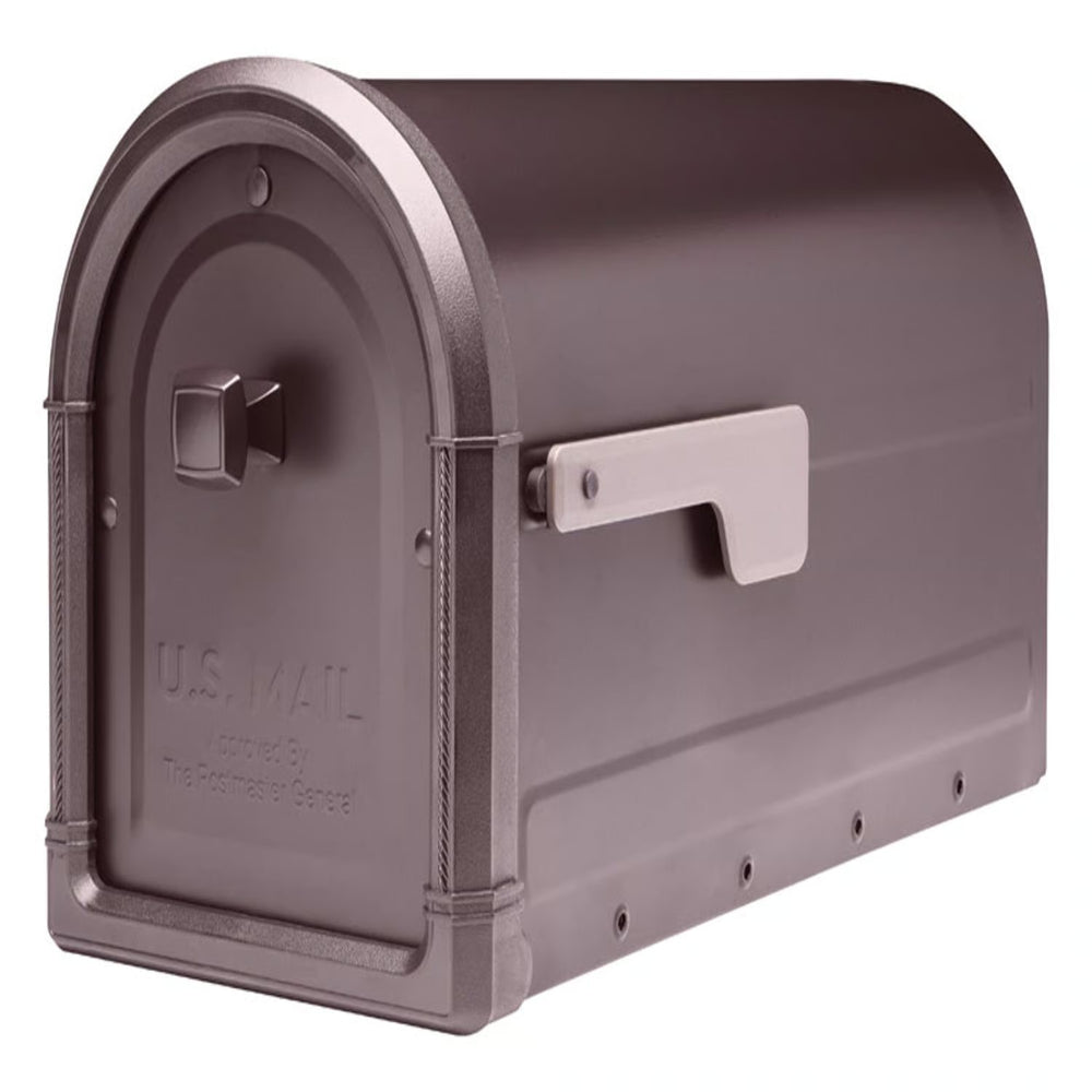 Architectural Mailboxes Roxbury Post Mount Galvanized Steel Post Mount Rubbed Bronze Mailbox 238
