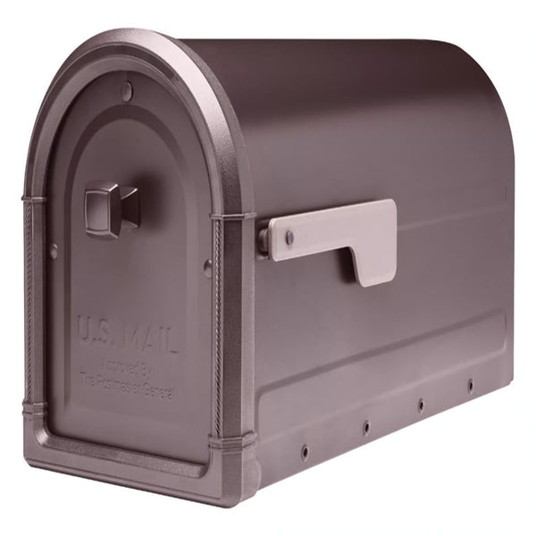Architectural Mailboxes Roxbury Post Mount Galvanized Steel Post Mount Rubbed Bronze Mailbox 238