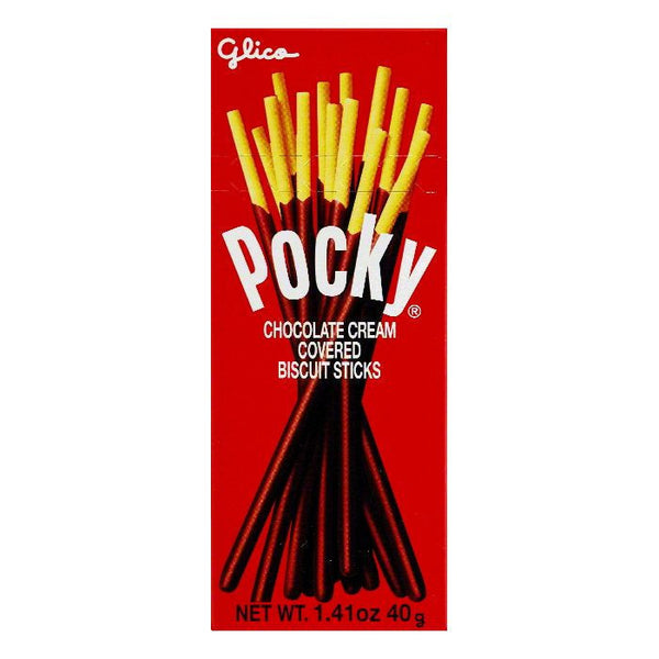 Glico Pocky Chocolate Cream Covered Biscuit Sticks - 1.41oz (Qty: 6) - C68