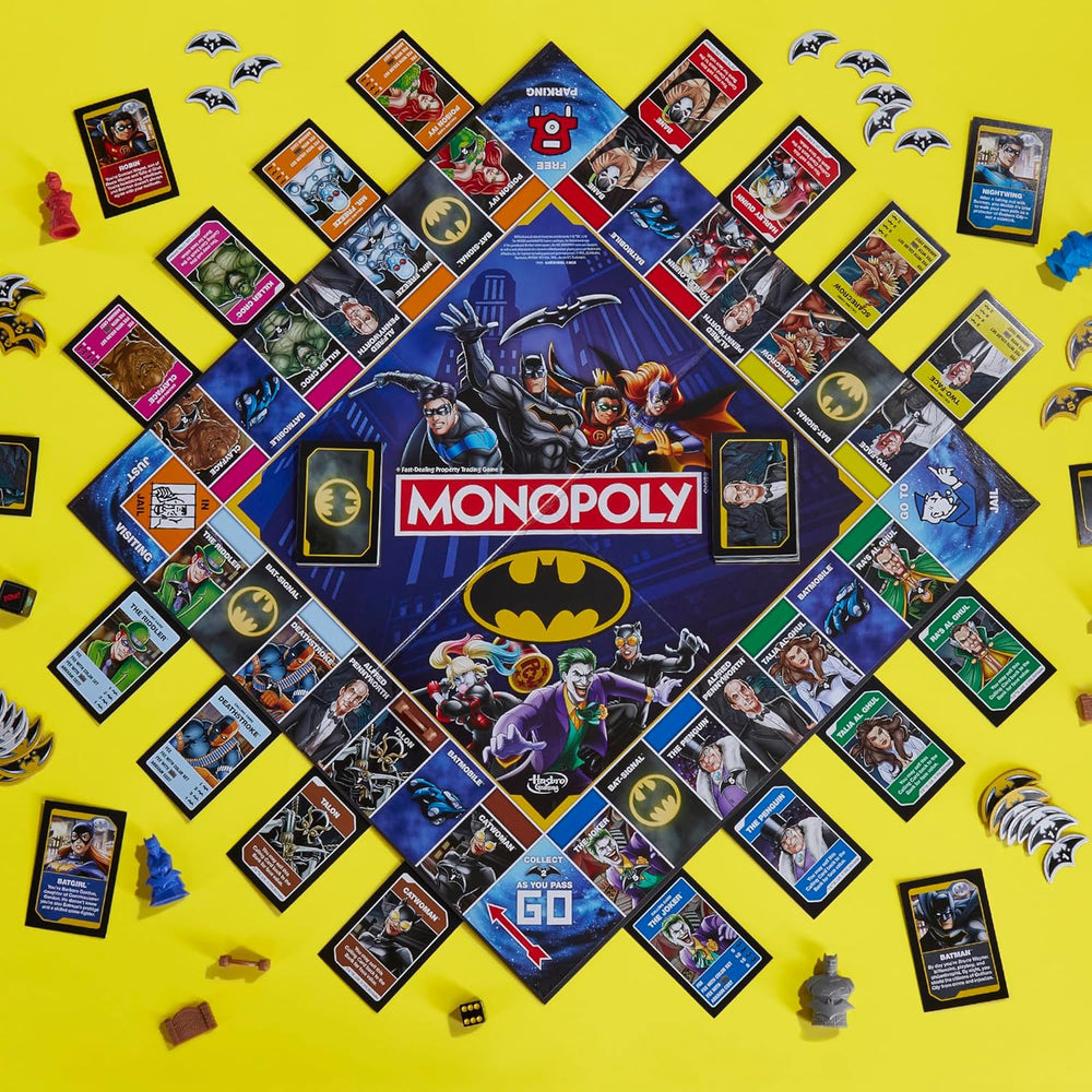 Monopoly Batman Edition Board Game | Monopoly Game for Batman Fans | Ages 8 and Up | 2 to 4 Players | Family Games | Strategy Games for Kids and Adults (Amazon Exclusive) 1362