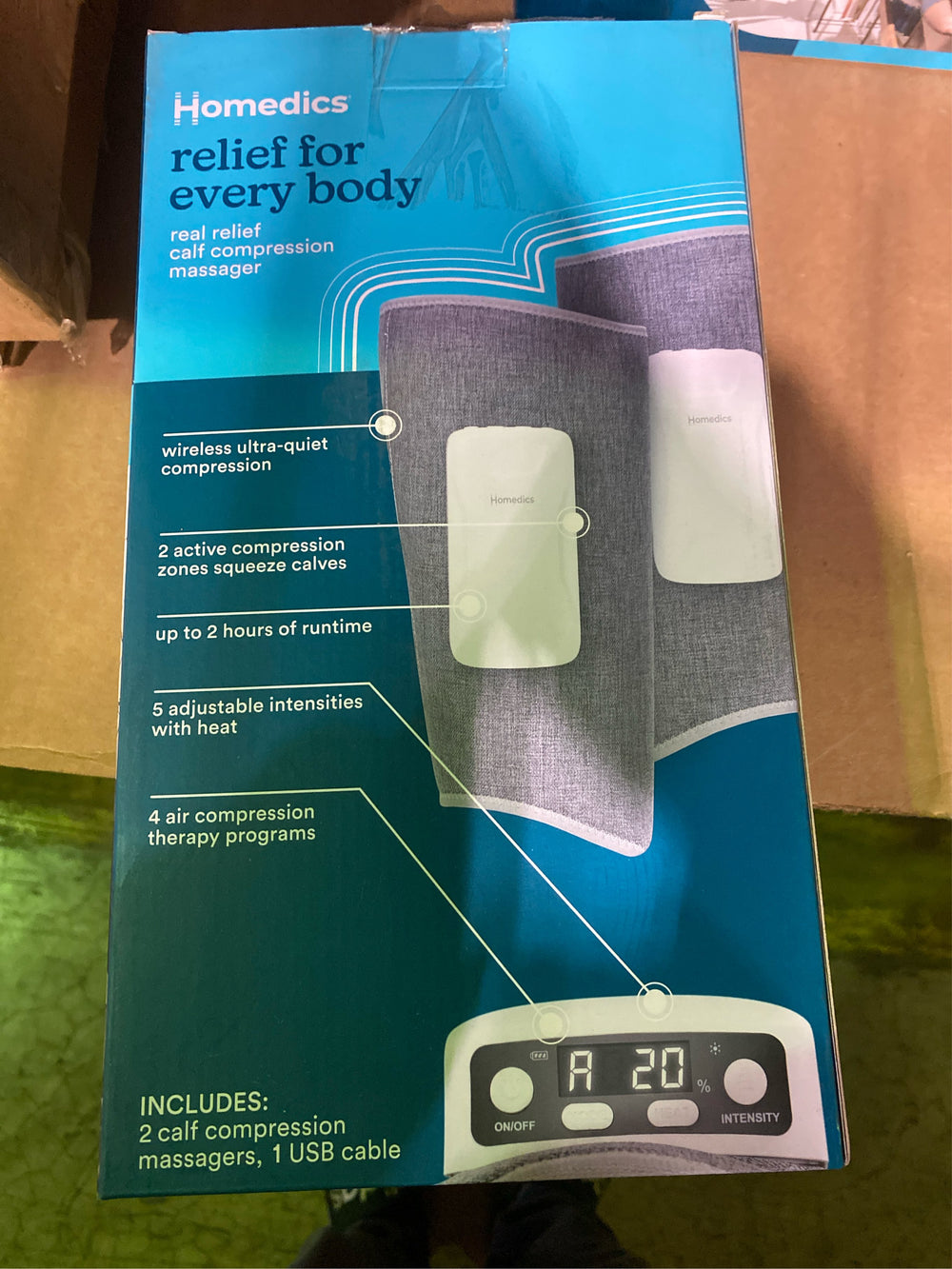 HoMedics Real Relief Calf Compression Massagers - J4 - 215