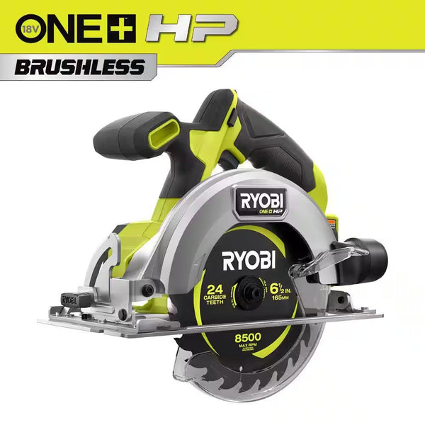 RYOBI ONE+ HP 18V Brushless Cordless Compact 6-1/2 in. Circular Saw (Tool Only) 843