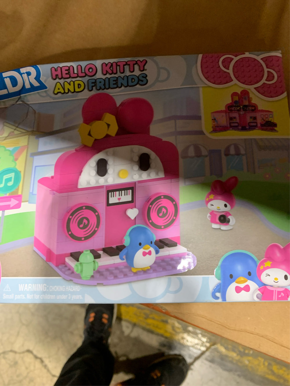 BLDR Hello Kitty and Friends My Melody s Music Shop Building Set - Hello Kitty & Tuxedosam Minifigures - Gift for Kids and Sanrio Fans Ages 8+, 0130 -K11-1677