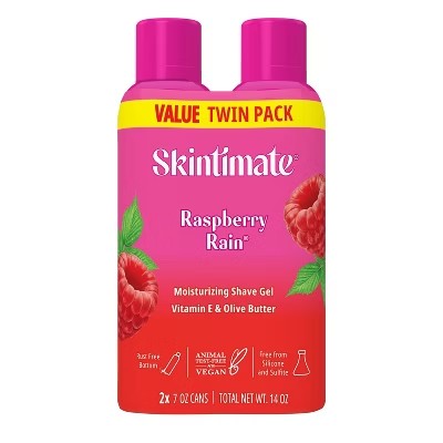 Skintimate Signature Scents Raspberry Rain Women's Shave Gel Twin Pack - 14oz - C6 - 369