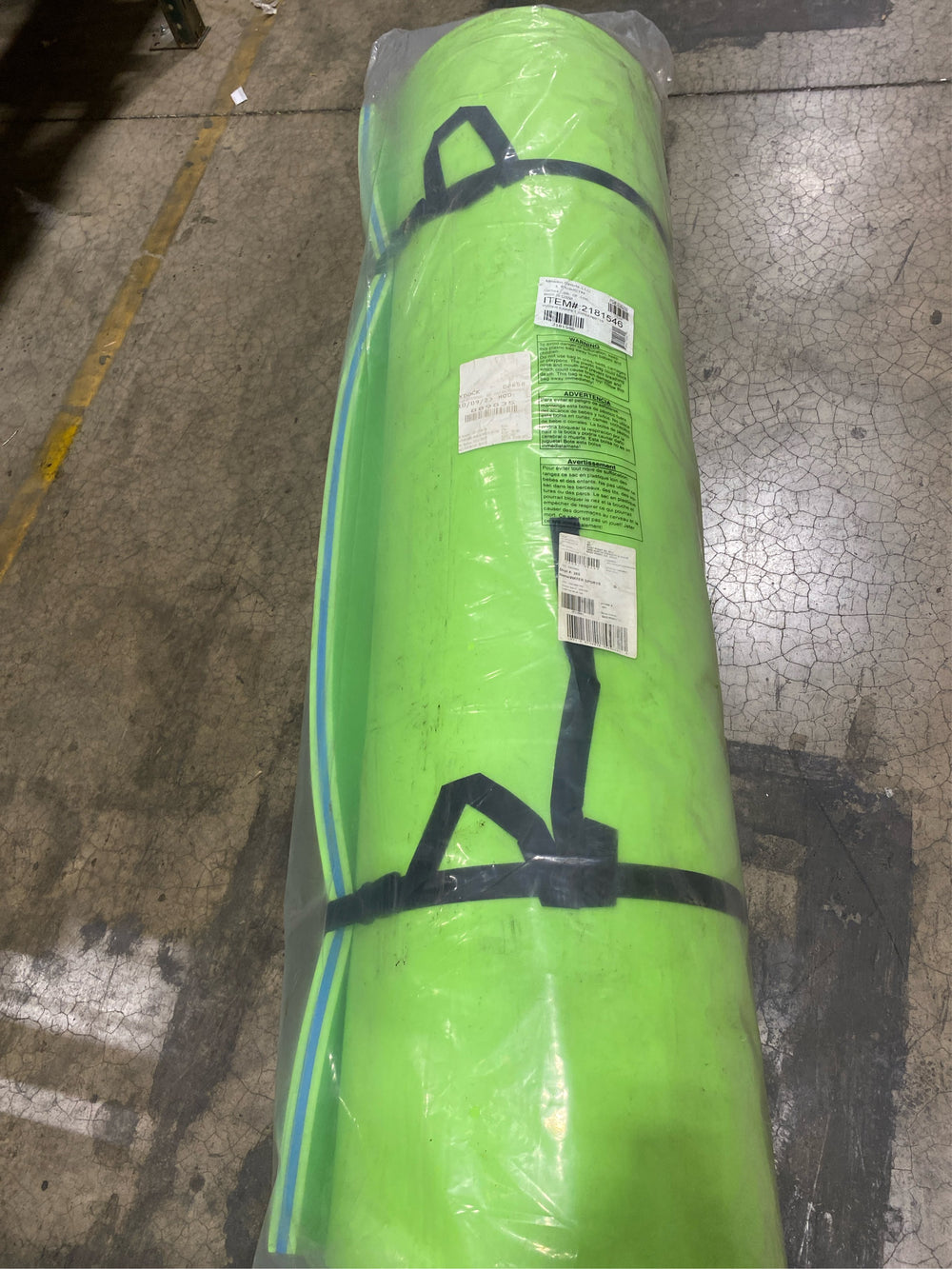 OBrien Water Carpet 18 x 6 ft. Green 3 Layer Floating Foam Lake and Pool Lounger Pad Mat - D5 - 1233