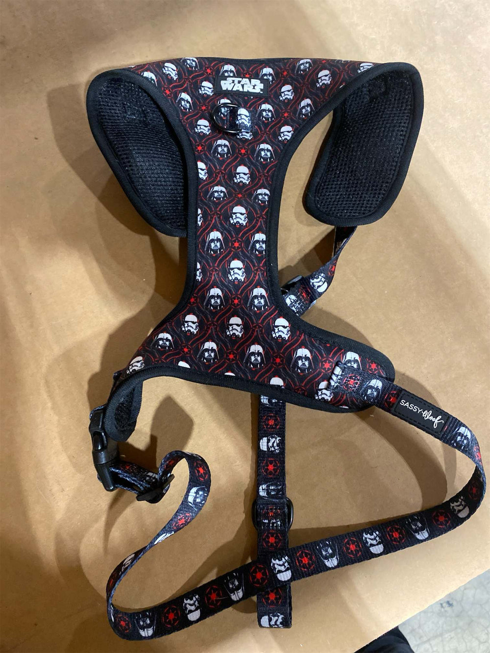 Sassy Woof Dog Adjustable Harness - Star Wars  The Dark Side - XL, Breathable Mesh, No Pull Design with Two D-Rings, Patented Design, Perfect for XL Dogs and Puppies - L13 - 623