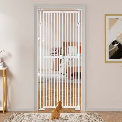 unipaws Upgraded Extra Tall Cat Gate, 29"-35"W, 75"H - M4 - 617