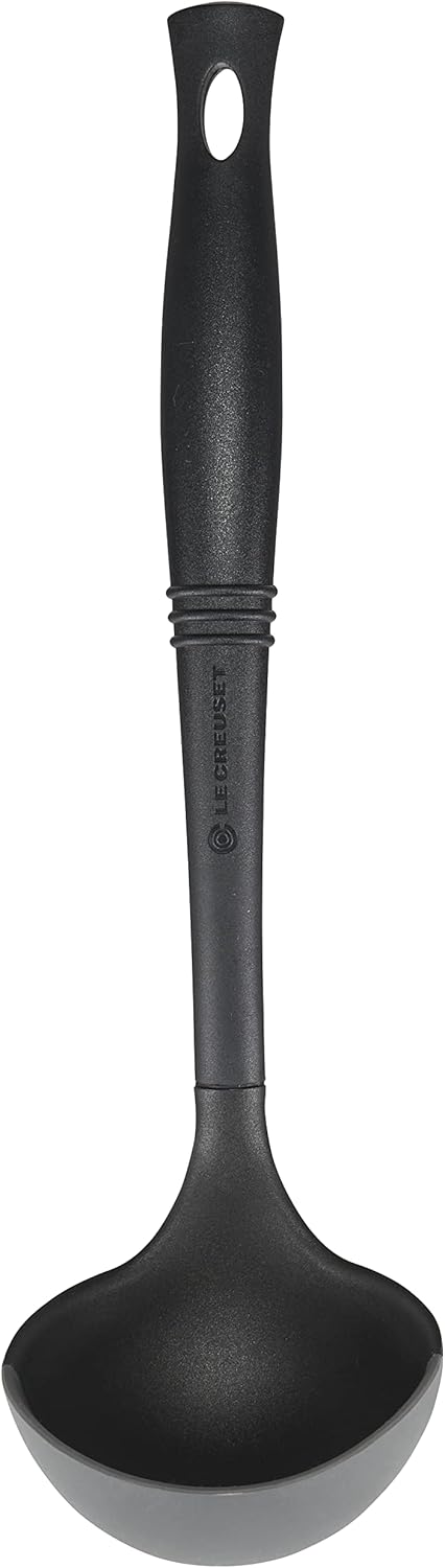Le Creuset Revolution Bi-Material Ladle, 12" x 3.5", Oyster - J12 - 699