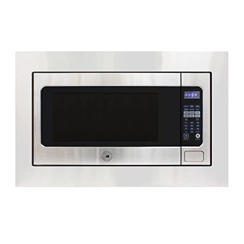 BRAMA Microwave Oven Built-In 1200-Watts with 10 Power Levels Pre-Set Cooking Settings and Express Cook, Sensor and Speed Cooking and Silent Mode with Glass Turntable, 2.2 Cu.Ft., Metallic H45