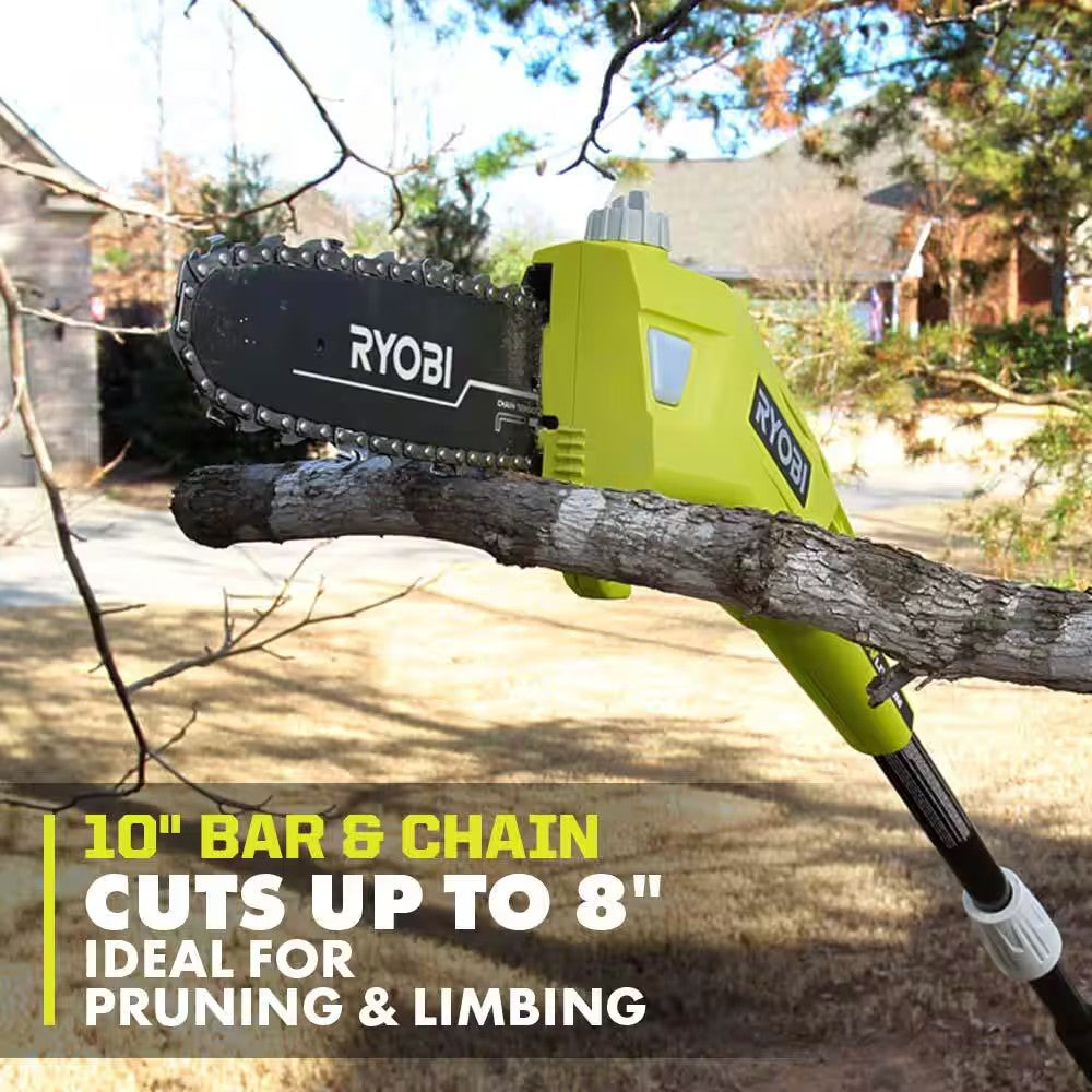 RYOBI 40V 10 in. Cordless Battery Pole Saw with 2.0 Ah Battery and Charger 1730
