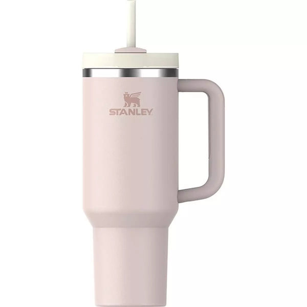 Stanley Quencher H2.0 FlowState Stainless Steel Vacuum Insulated Tumbler with Lid and Straw for Water, Iced Tea or Coffee, Smoothie and More, Rose Quartz 2.0, 40 OZ / 1.18 L 985