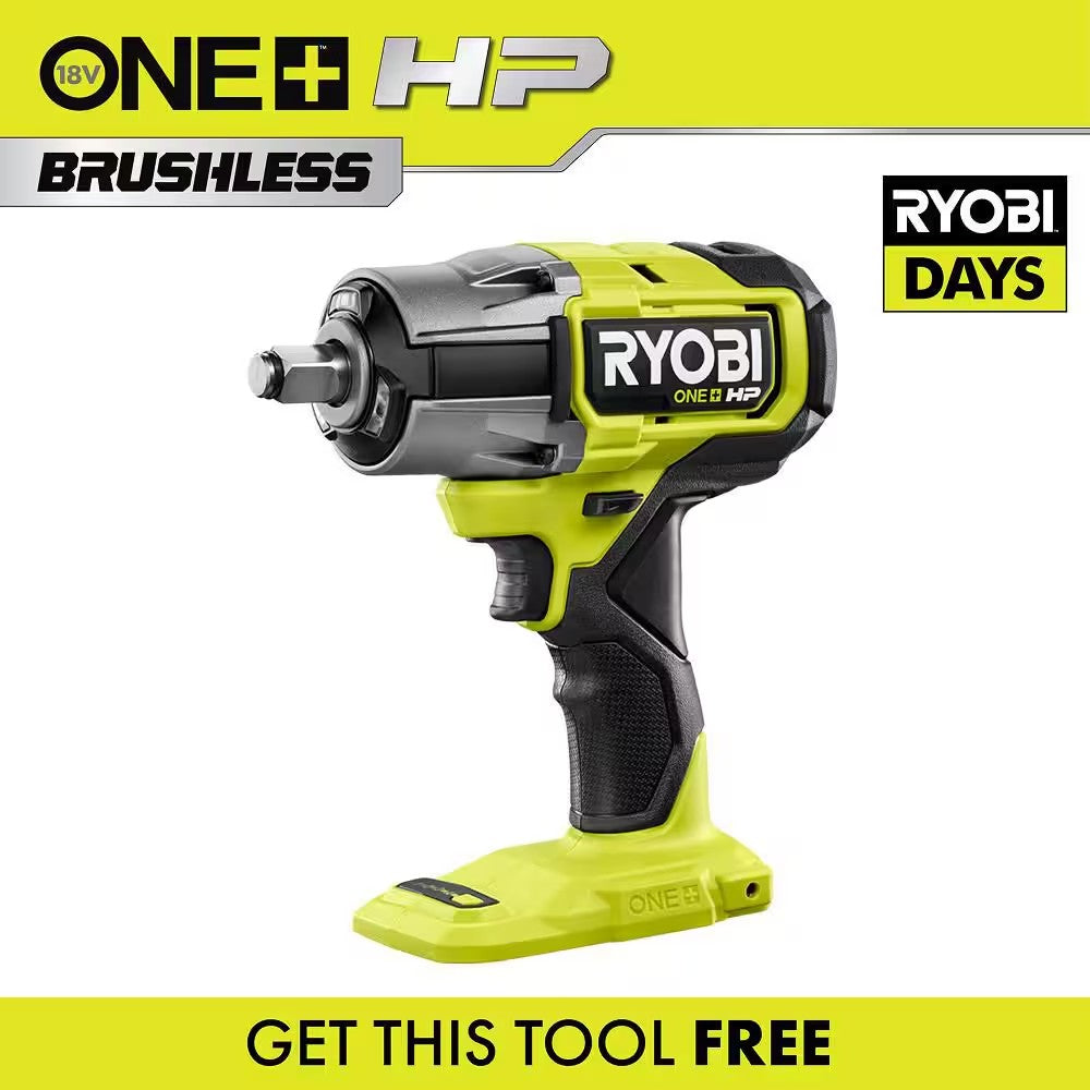 RYOBI ONE+ HP 18V Brushless Cordless 4-Mode 1/2 in. Impact Wrench (Tool Only) - 1520