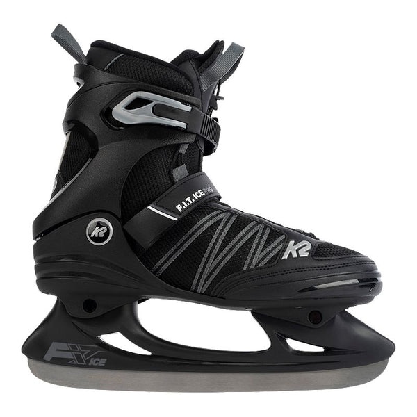 K2 F.i.t. Ice Pro Speed-Lace Water-Repellent Ice Skates with Hockey Blades -A2-0437