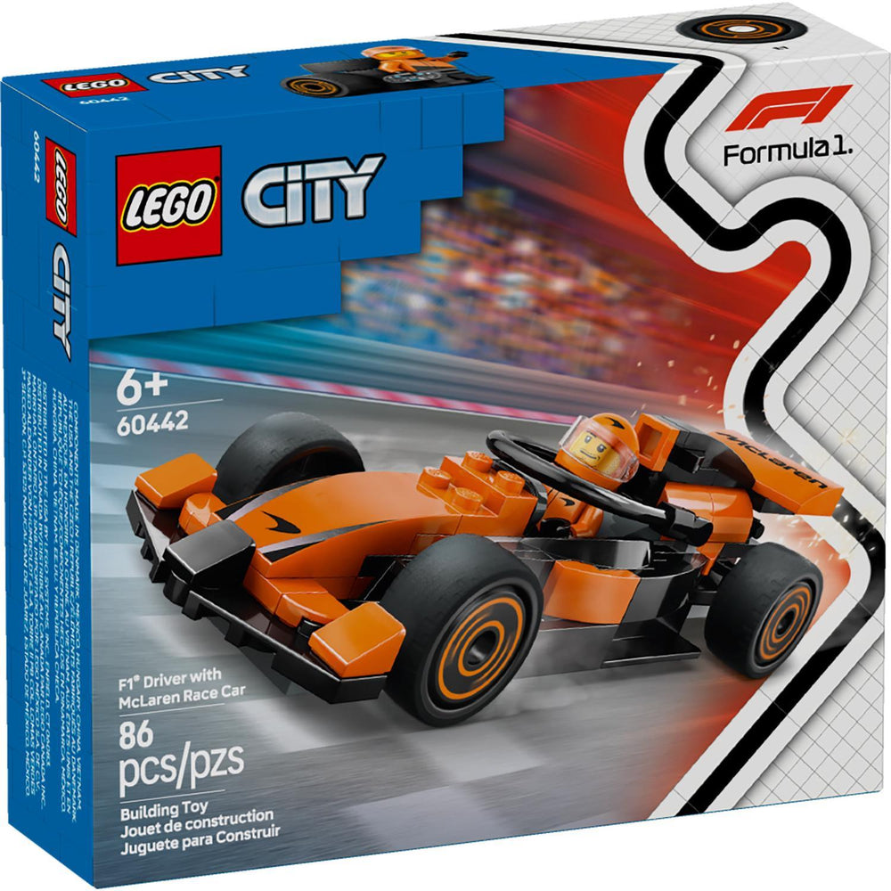 LEGO City F1 Driver with McLaren Race Car Building Toy Multi - B6 - 1115 -K11-1678