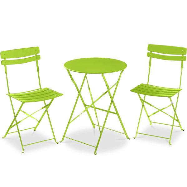 3 Piece Folding Metal Bistro Set 222