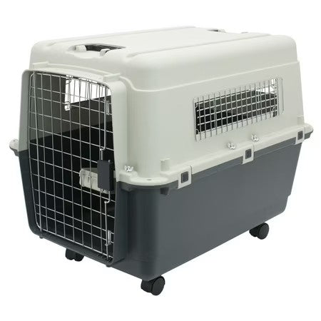 SportPet Designs Airline Approved Plastic Dog Kennel with Wheels, Large - A5 - 442